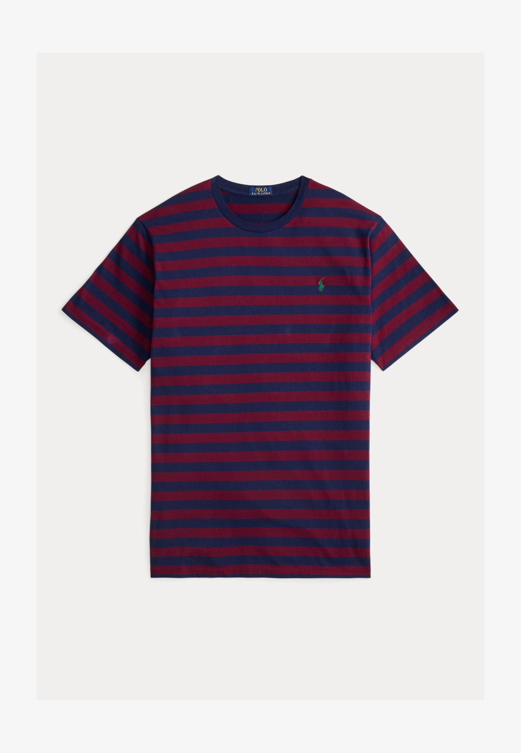 Polo Ralph Lauren Big & Tall PRGUSTA MAJICA OD JERSEYJA S OKRUGLIM IZREZOM - Majica s printom - klasična vinska/plava