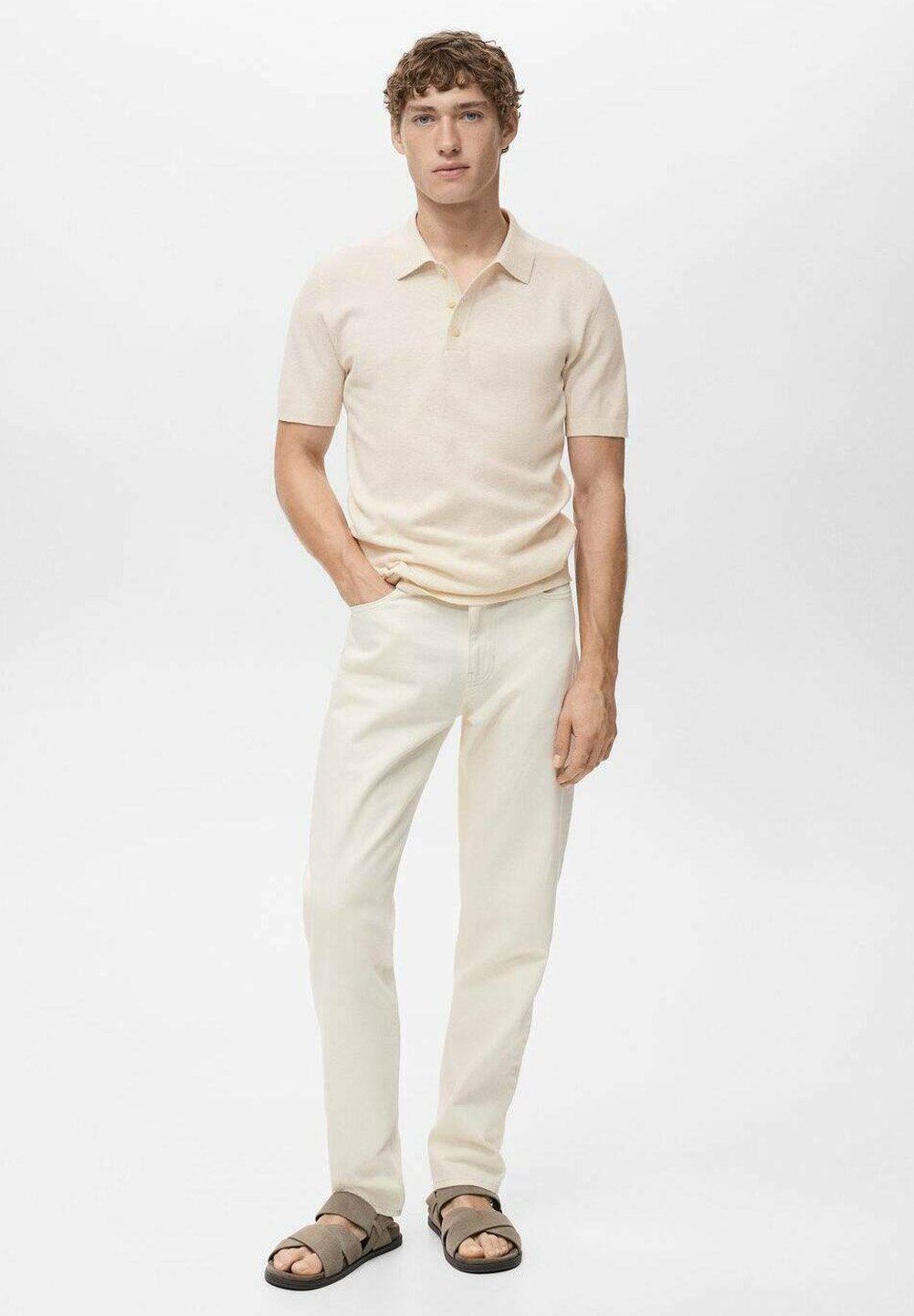 Polo Mango - color bianco sporco