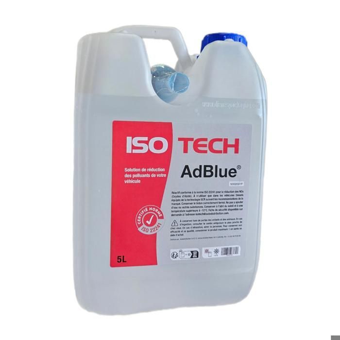 AdBlue 10L (2 x 5L) COM BICO DE DESPEJO, ADITIVO PARA MOTOR A DIESEL ISO 22241