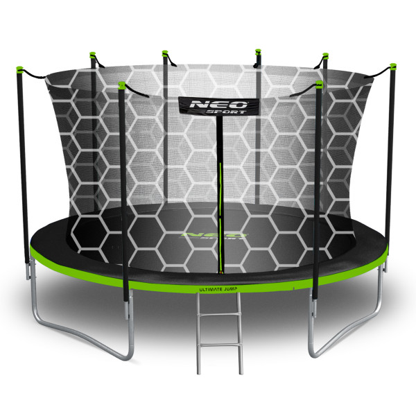 Trampolina ogrodowa z siatką wewnętrzną Neo-Sport 374cm 12ft