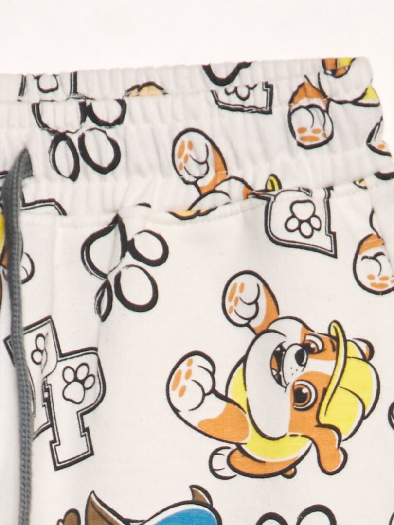 Pantalones cortos de felpa ligeros de 'Paw Patrol' - BLANCO