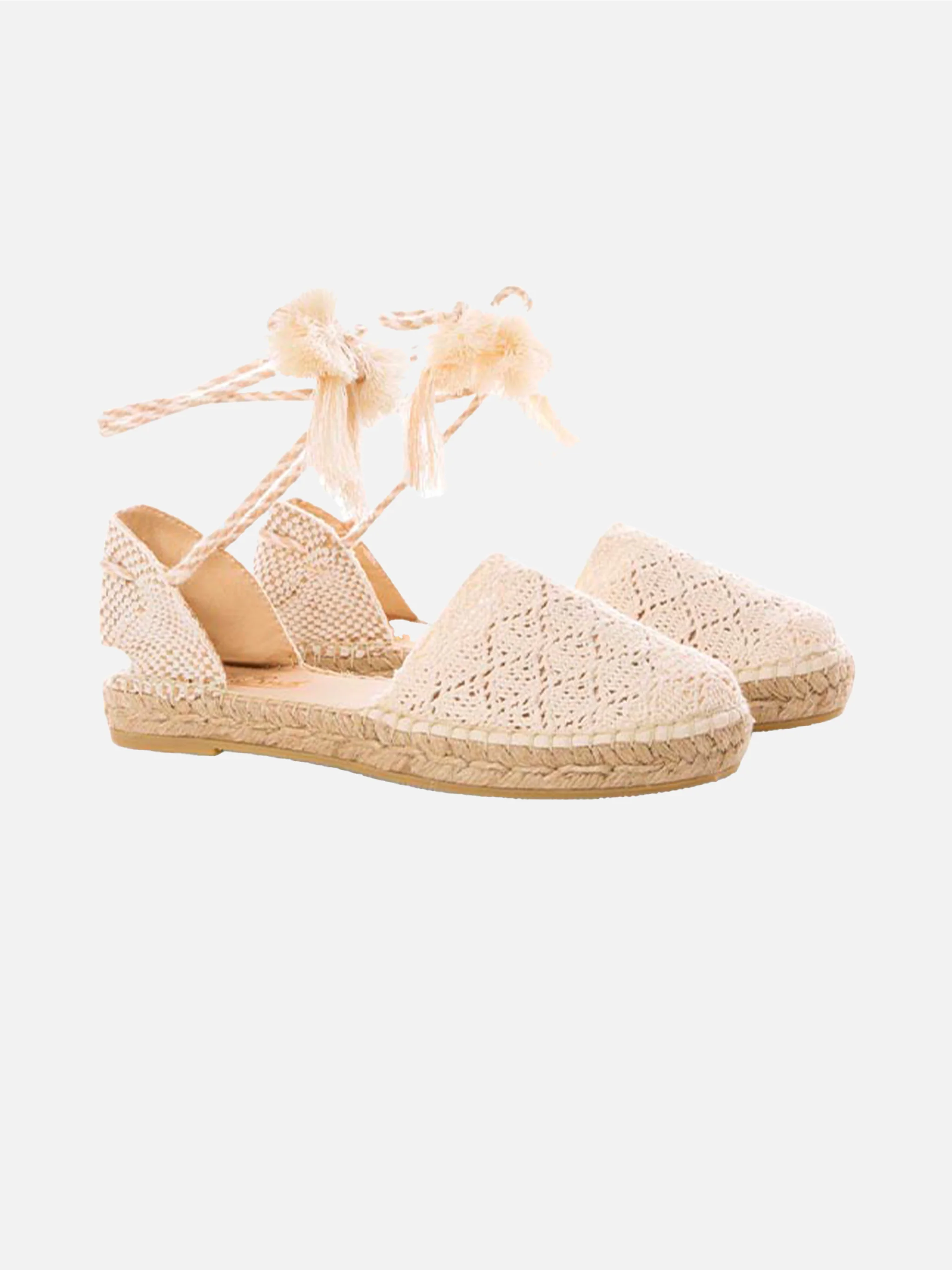 Gehaakte espadrilles voor dames