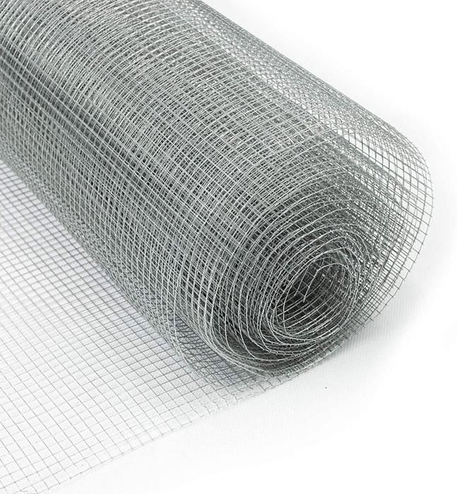 Valla de alambre de malla fina, tamaño de malla: 6,3 x 6,3 mm, 100 cm x 10 metros