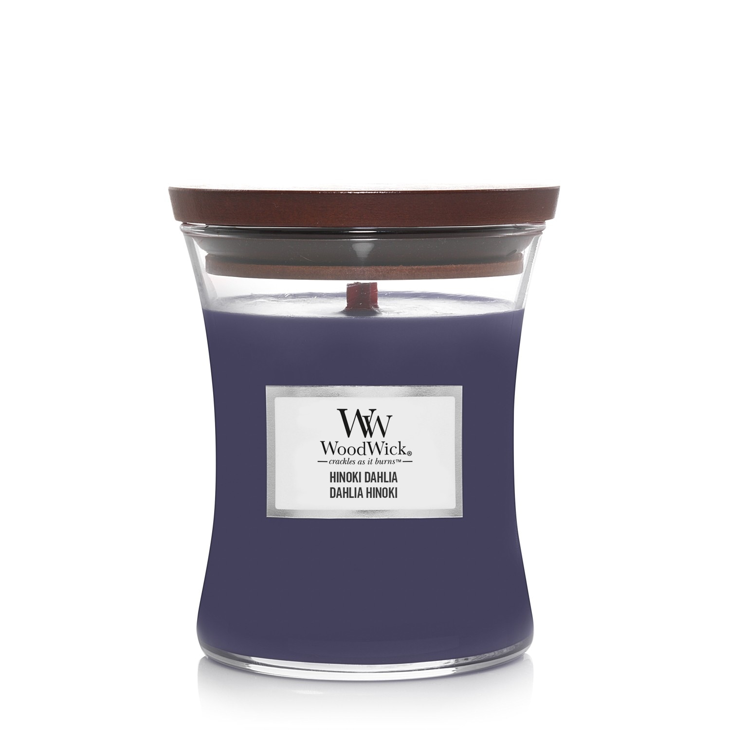 Candela WoodWick Clessidra Hinoki Dalia Media - 275 g