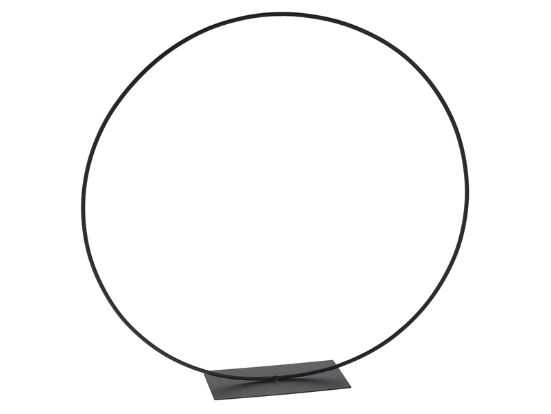 Koło do ozdabiania metalowe 38 cm czarne