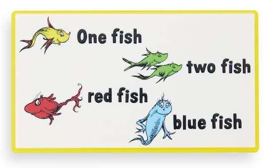 Dr. Seuss One Fish Two Fish Red Fish Blue Fish paleta sjenila za oči Palete sjenila za oči i šminka