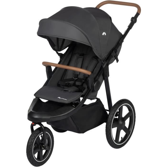 Passeggino Bebeconfort Cloudy a 3 ruote, adatto a tutti i terreni, da 0 a 4 anni (22 kg max), reclinabile, chiusura rapida, manubrio regolabile, colore minerale.