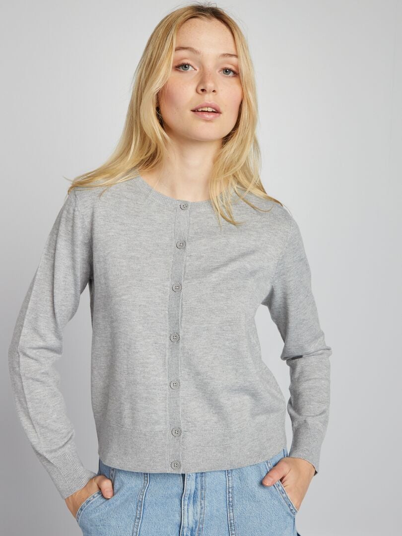 Vest met lange mouwen - GRIJS