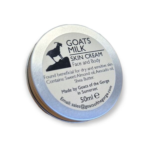 Crema per la pelle al latte di capra Goats of the Gorge, senza profumo, 50 ml
