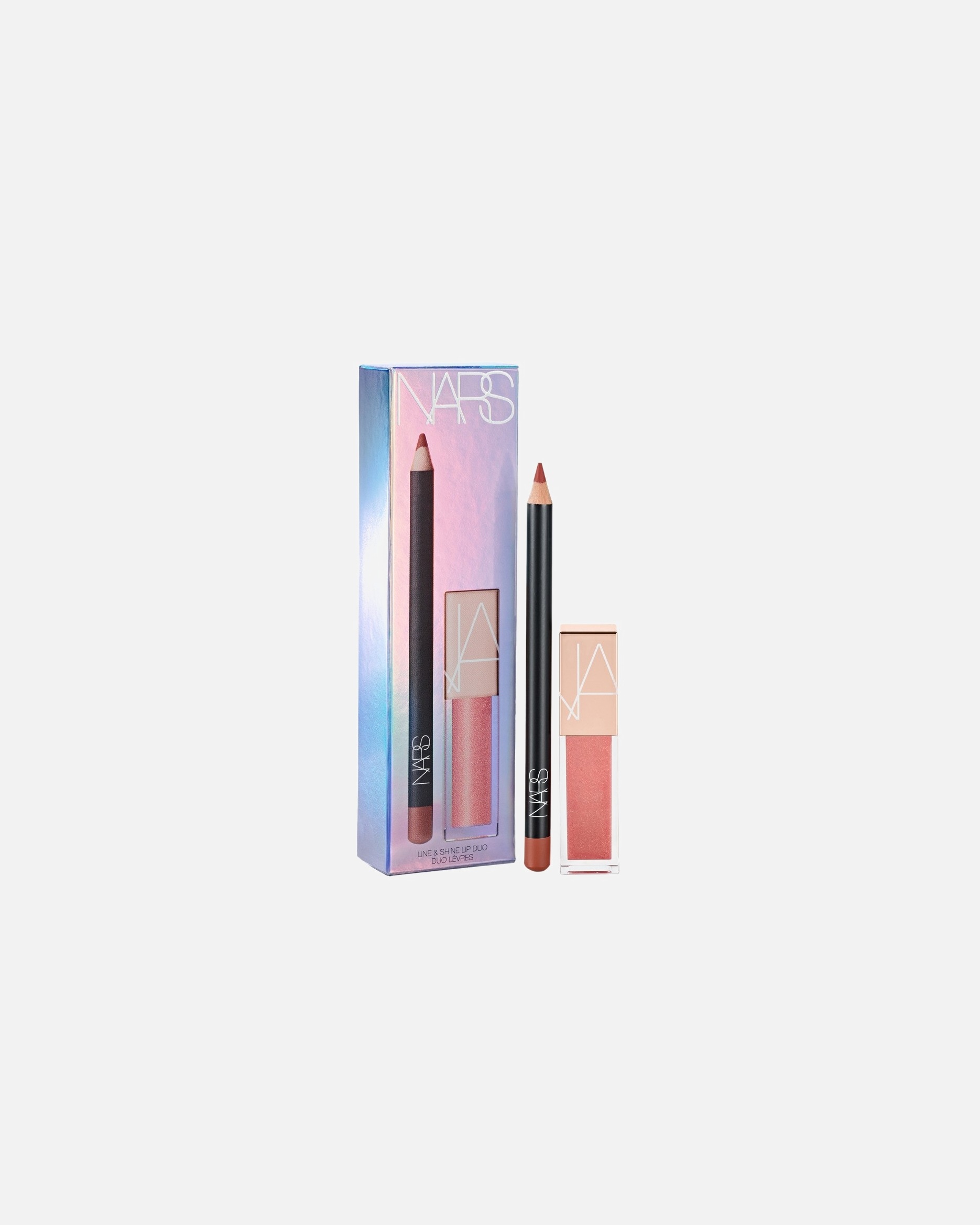 NARS lūpų makiažo rinkinys „Line & Shine“ lūpų duetas – 1 vnt.