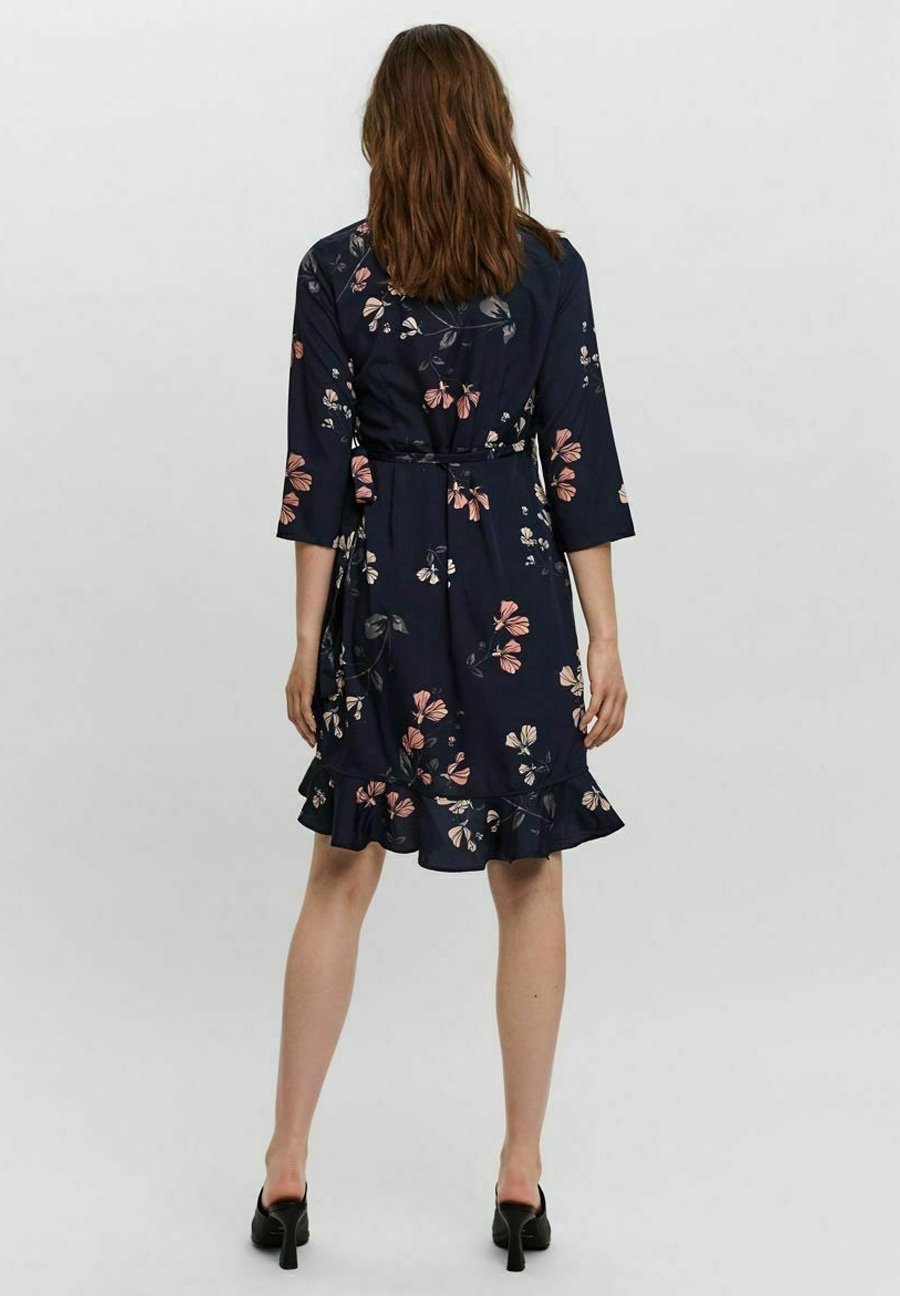 Vero Moda dagjurk - metallic blauw