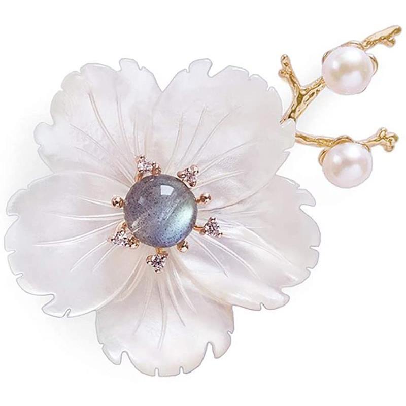 Brooches and Pins for Women with Crystal,Flower Lapel Pin Blossom Brooch Jewelry Gifts