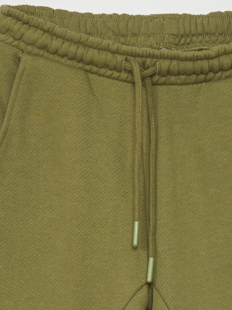 Calça de moletom francesa com costuras - verde