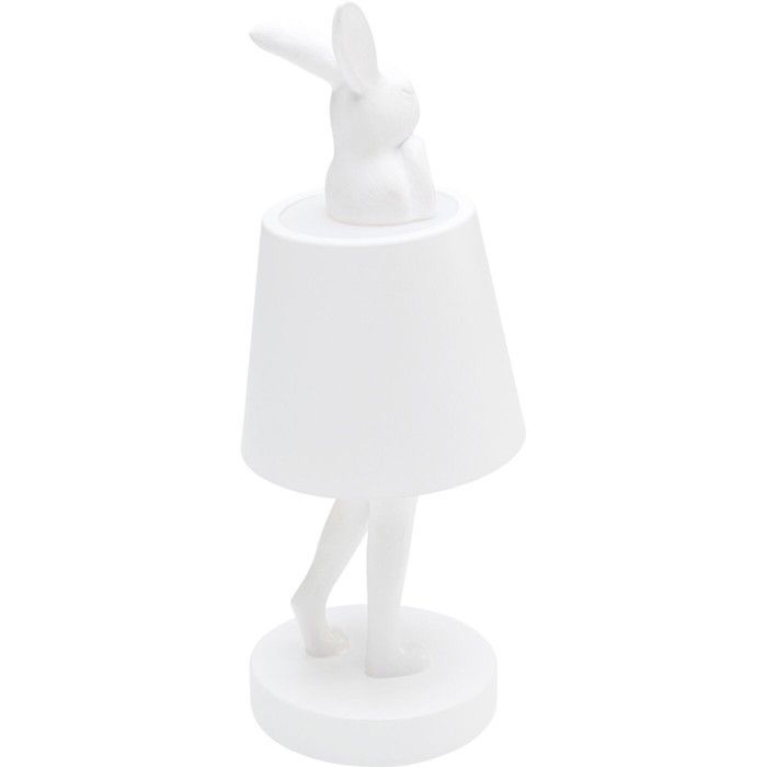 Weiße LED-Tierlampe in Hasenform, 29 cm, Kare Design