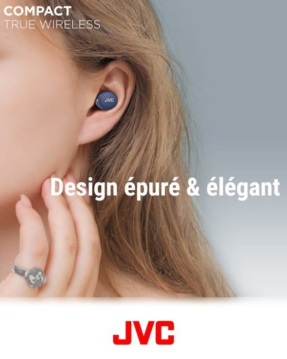 JVC HA-Z330T-A — Auriculares intrauditivos inalámbricos Bluetooth 5.2 con cancelación activa de ruido y micrófono, color azul