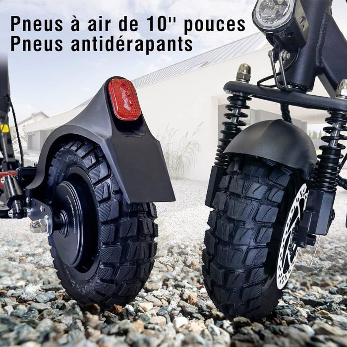 JOYOR Y6-S - Trottinette électrique - Moteur 500 W - Batterie 48 V 18 Ah - Max 45km/h - Autonomie 60 km - Freins à disque - Noir
