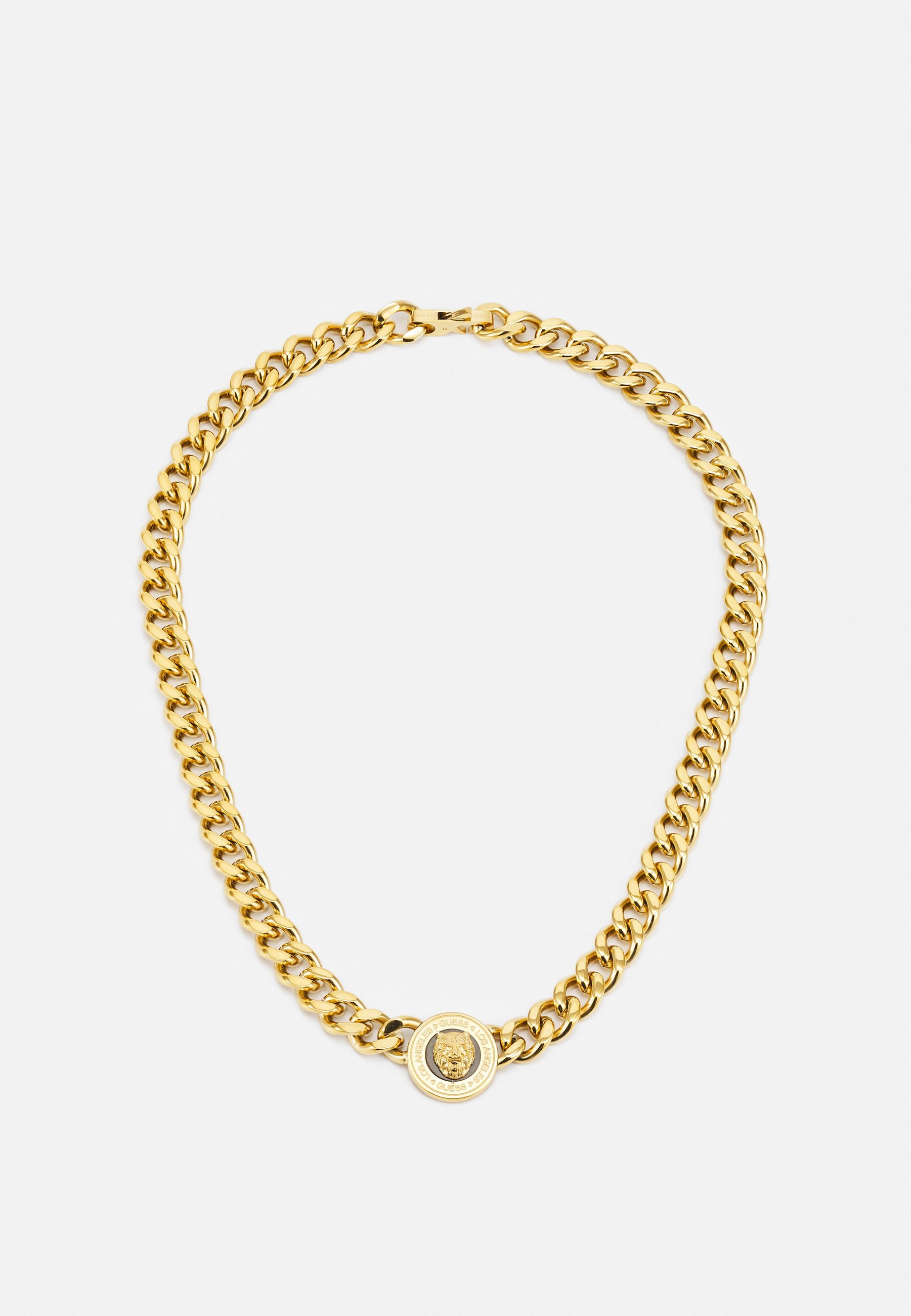 Guess CHAIN LION COIN UNISEX - Naszyjnik - w kolorze złotym