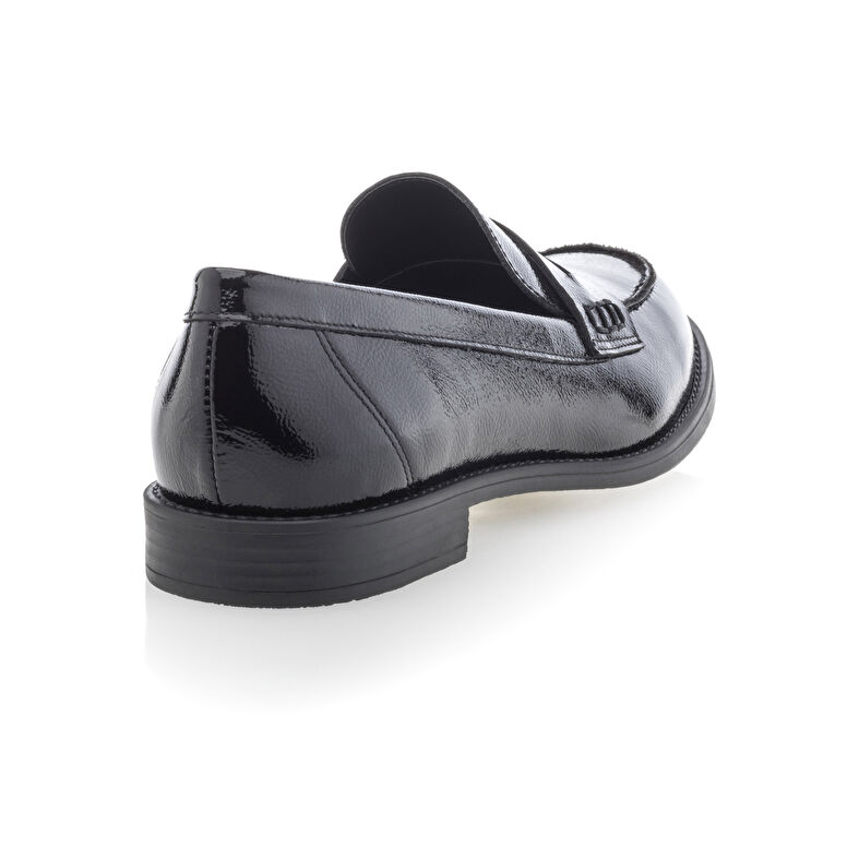 Schwarze Damen-Loafer/Bootsschuhe