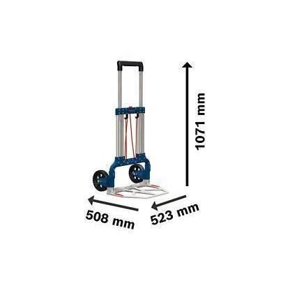 Carro de transporte plegable Bosch Professional para L-Boxx, capacidad de carga de 125 kg - 1600A001SA