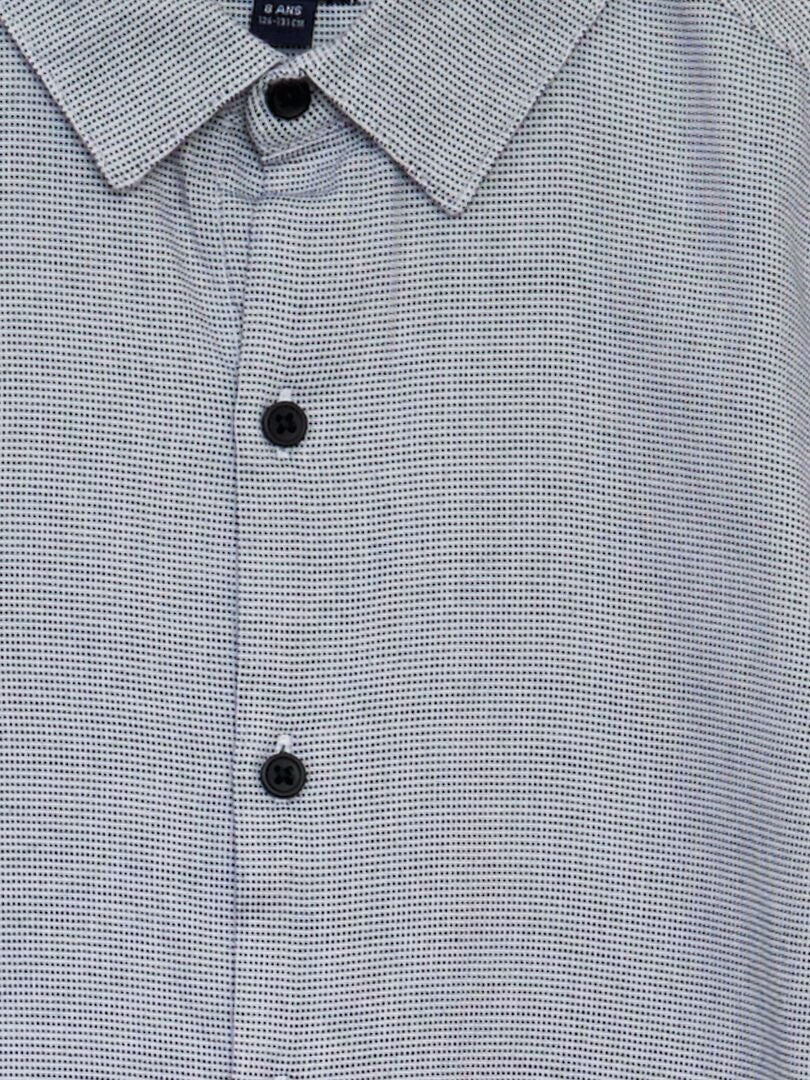 Camisa de corte regular con estampado - AZUL