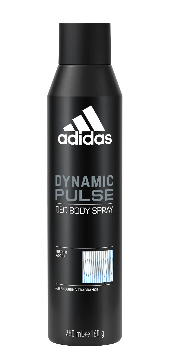 Adidas Body Spray Dynamic Pulse Dezodorant dla mężczyzn, 250 ml