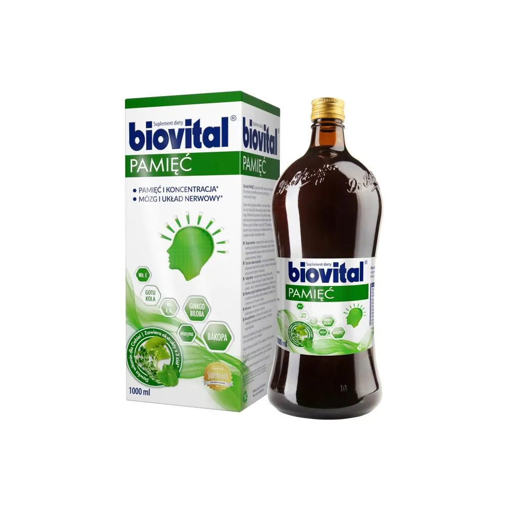 Biovital Pamięć, Suplement diety na pamięć i koncentrację, Płyn