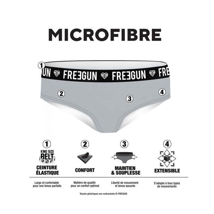 Mädchen-Boxershorts – FREEGUN – 3er-Pack – Rock-Print – Bequem – Atmungsaktiv – Stretch