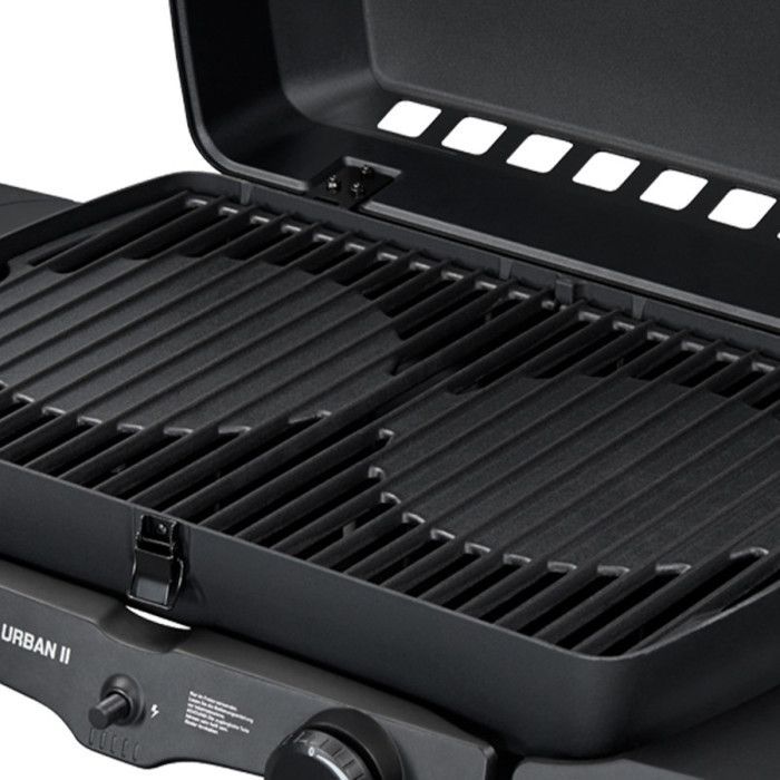 Urban II Pro draagbare gasbarbecue – ENDERS BY FAVEX – 2 branders – 4,4 kW – Gietijzeren roosters – Tuin, terras, camping