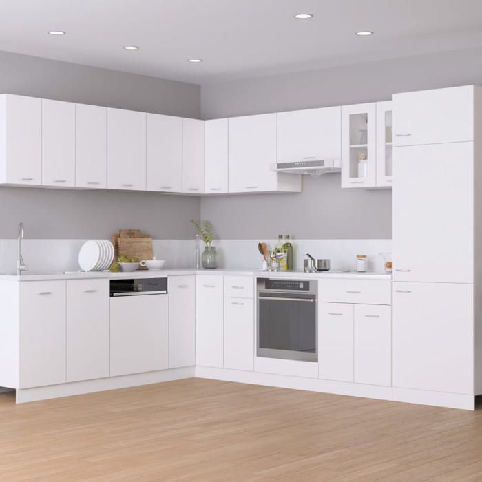vidaXL Armoire murale Lyon, 29,5x31x60 cm, Bois reconstitué, Blanc, Meuble suspendu, Rangement salle de bain & cuisine, 801244