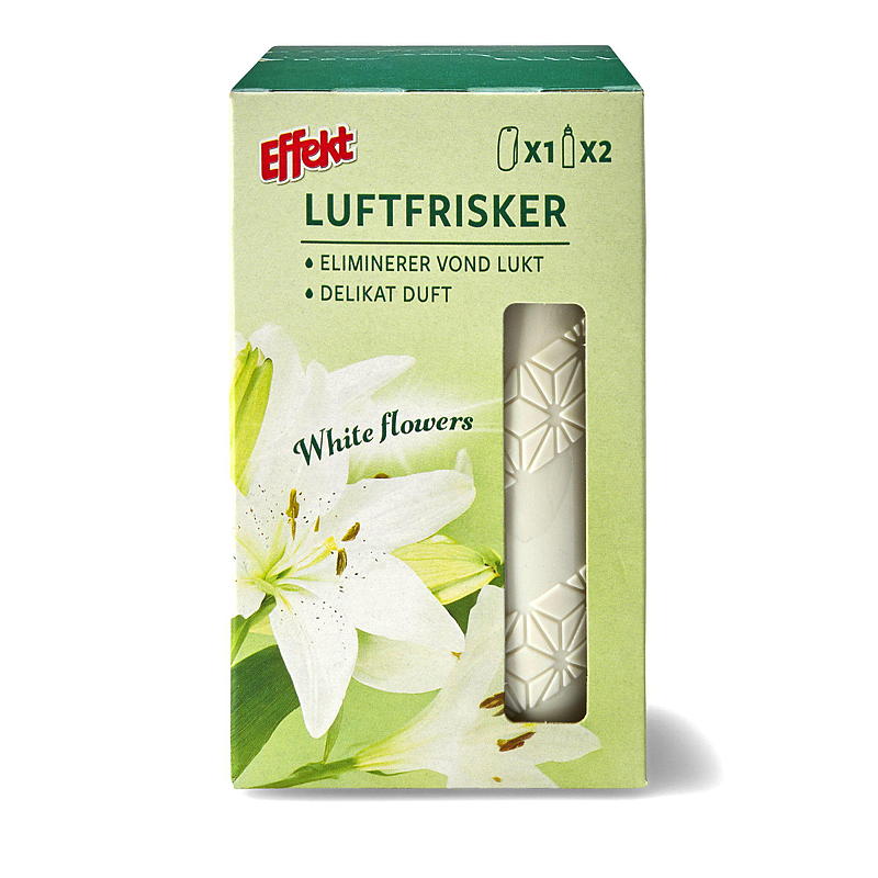 Effekt luftfräschare 2x24 ml, vita blommor, effekt