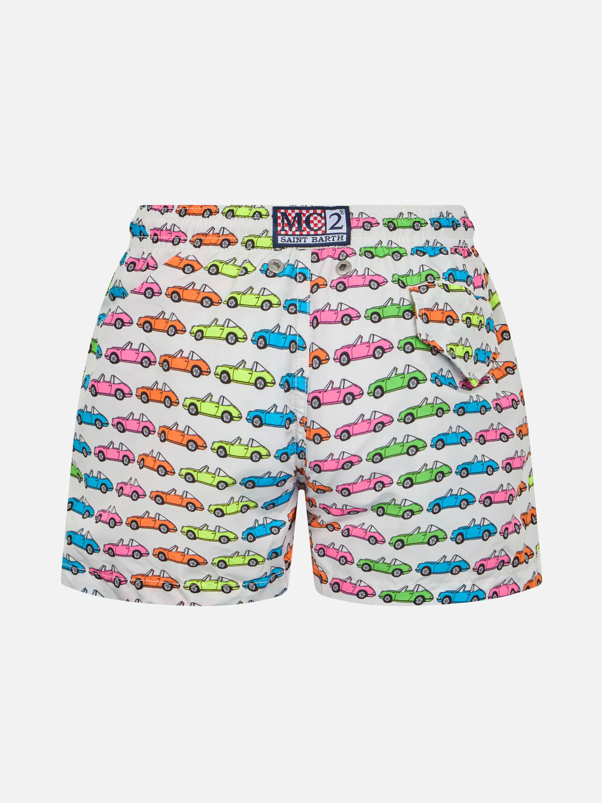 Costume da bagno da bambino in tessuto leggero Jean Lighting con stamp