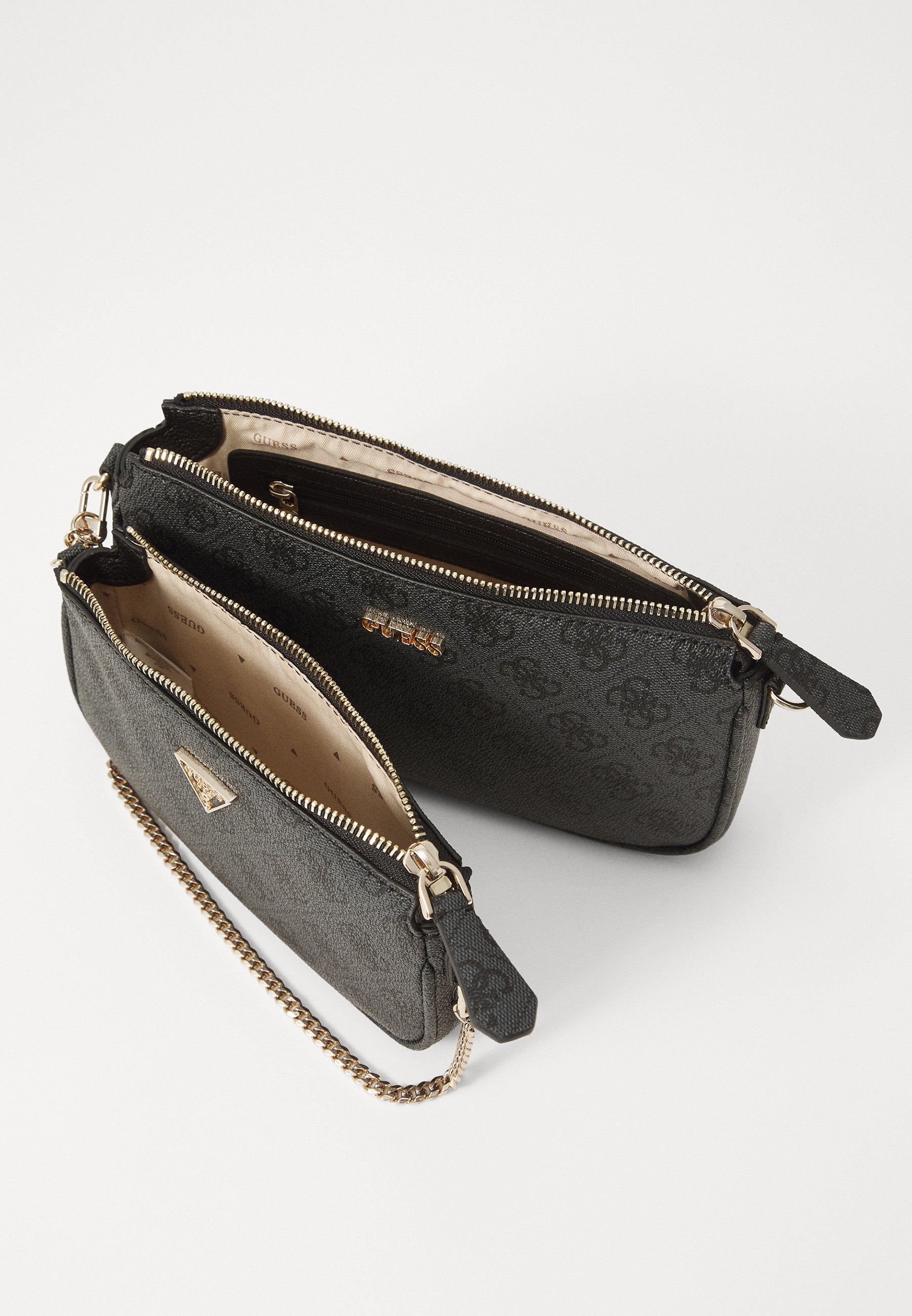 Guess NOELLE II POUCH CROSSBODY - Handtas - antraciet