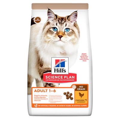 Hill's Science Plan Adulto 1-6 Sem Grãos com Frango