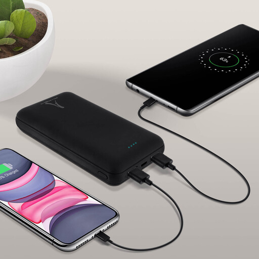  Akashi 20000 mAh avārijas akumulators ar 2 USB portiem + 1 Micro-USB