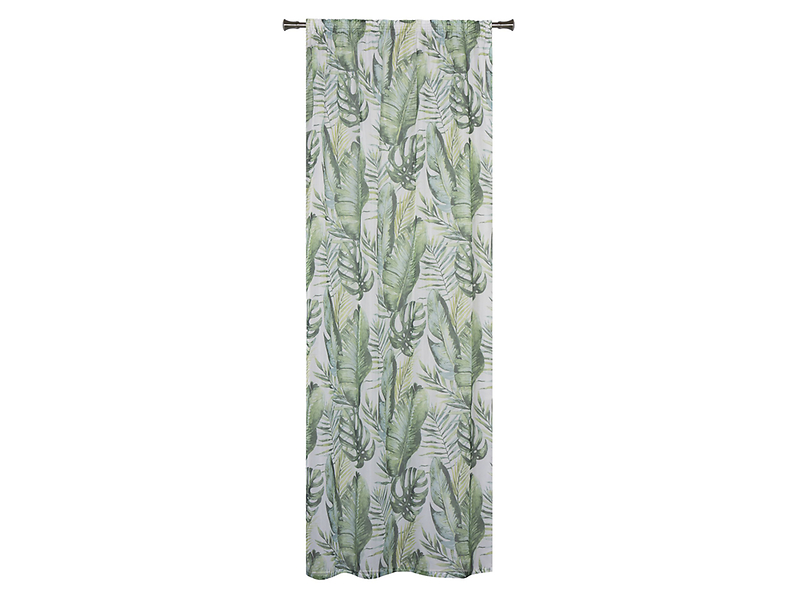 Zasłona Tabago taśma 140x260 cm zielona