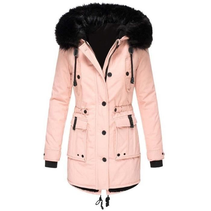 Doudoune polaire - MOBIGARLAN - Femmes - Rose - Coupe-Vent