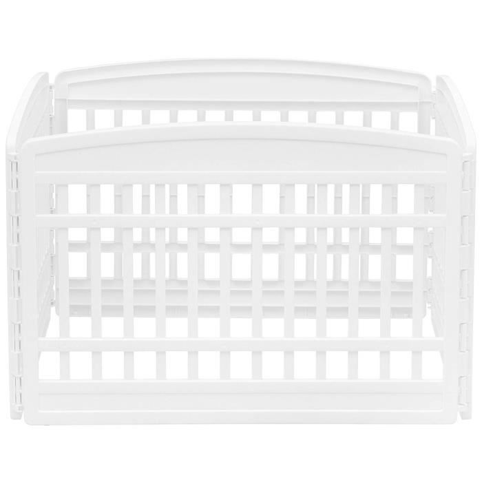 Iris Ohyama Puppy Speelbox / Hondenren, Modulair, Weerbestendig, voor Honden - Pet Circle - CI-604E, Wit