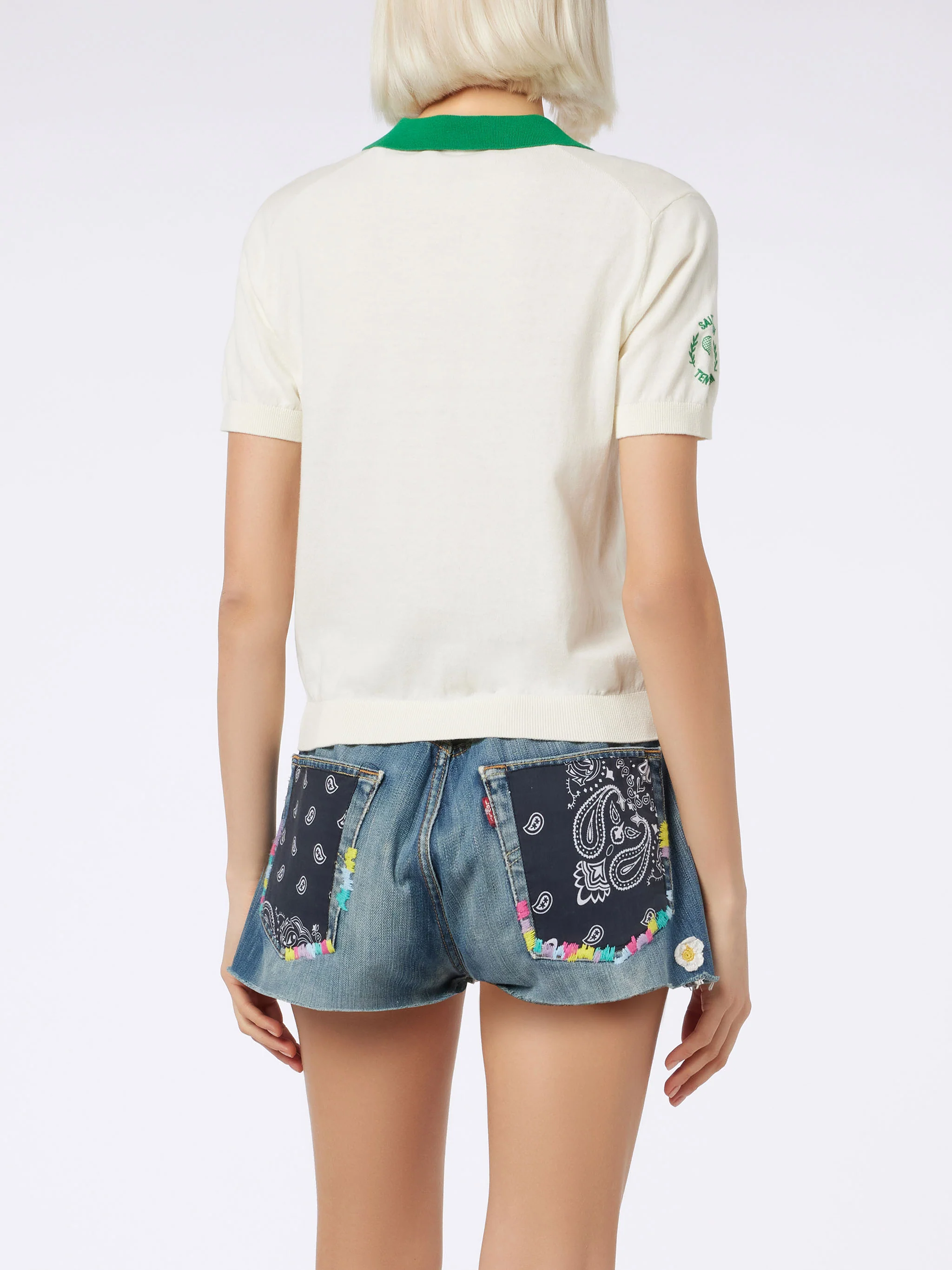 Polo Evonne in maglia di cotone con ricamo Australian | AUSTRALIAN BRA