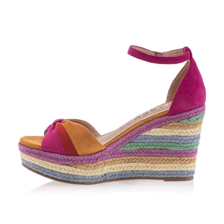 Dámské růžové espadrilky s lanovou podrážkou