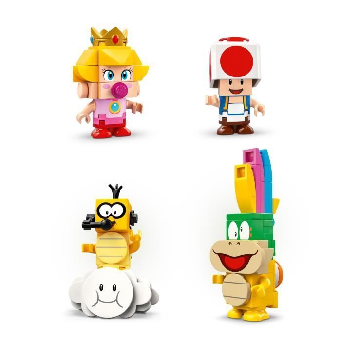 LEGO Super Mario 72036 Mario Kart – Bébé Peach et ensemble de grand prix - Jouet moto