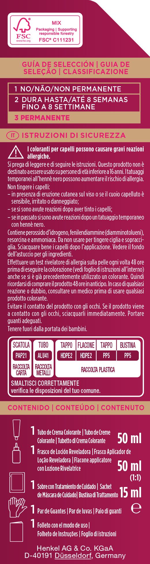 Intenzivna kremasta trajna boja Boje za kosu
