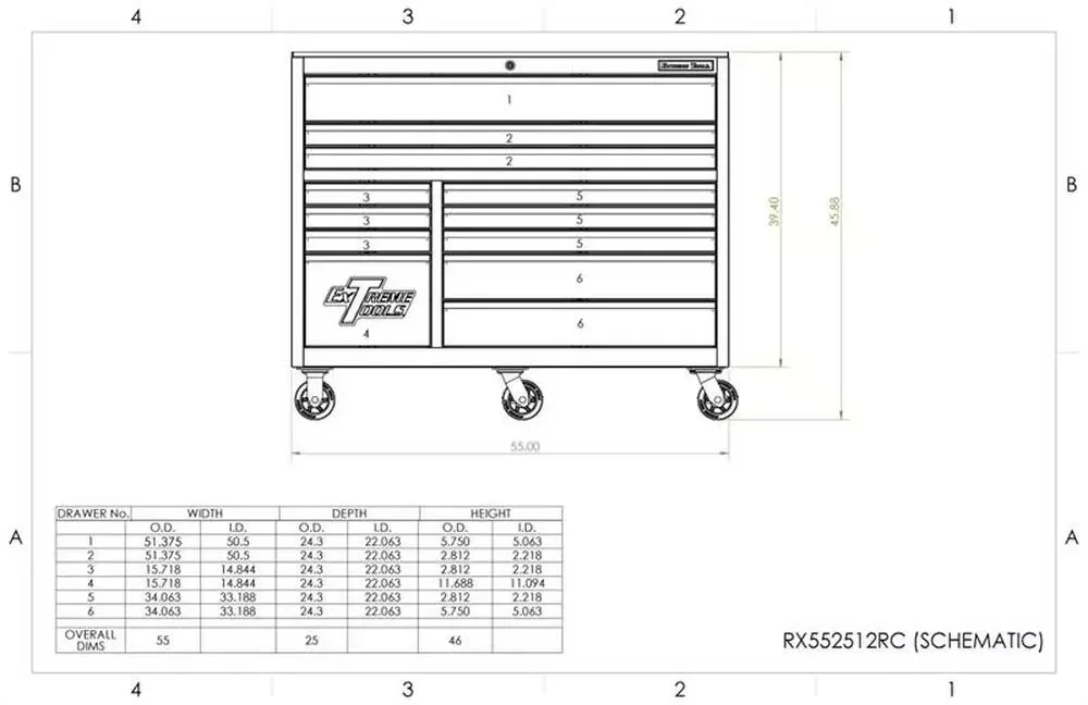 EXTREME TOOLS RX-sarjan 55