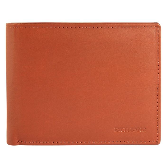 Men's wallet - EXCELLANC - Chinar - Genuine cowhide leather - Brown - 7 card slots