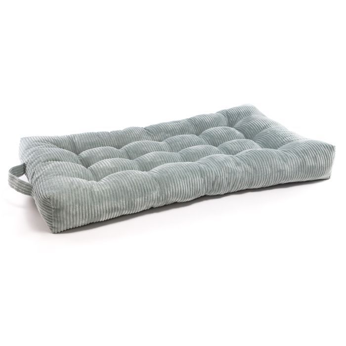 Colchón de suelo infantil ECOPUF - Cojín para habitación infantil - Acolchado, pana, 70x120x15cm - SZ72 Menta