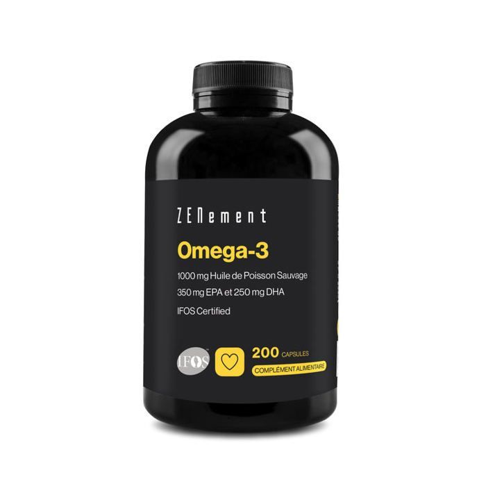 Omega-3 1000 mg wilde visolie per capsule - 200 capsules