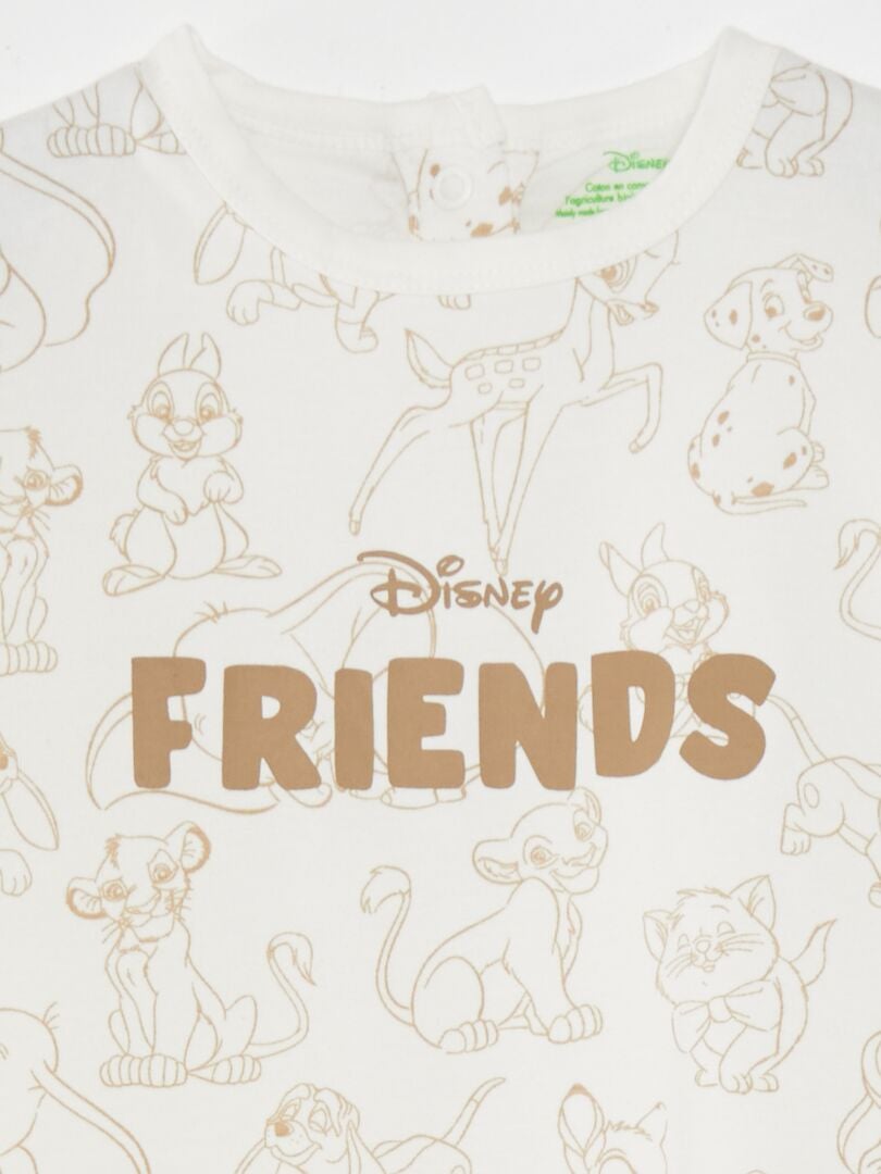 Completo pigiama t-shirt + pantaloni 'Disney' - 2 pezzi - BIANCO