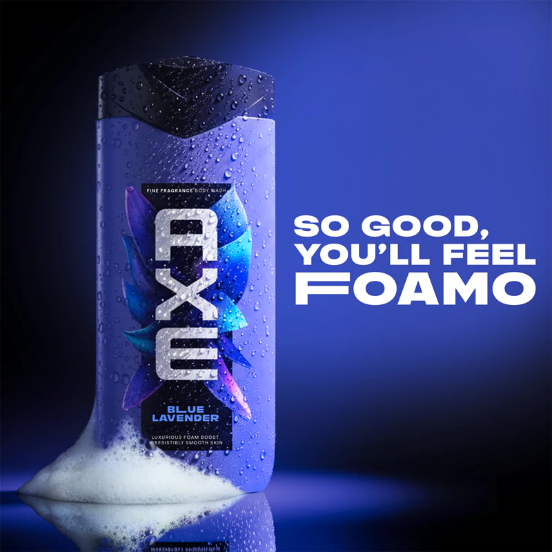 Gel de Banho Axe Premium Lavanda Azul para Homens