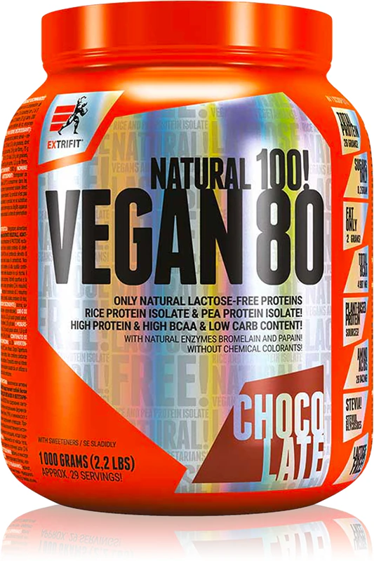 Extrifit Vegan 80 doplnok stravy s vegánskym proteínom