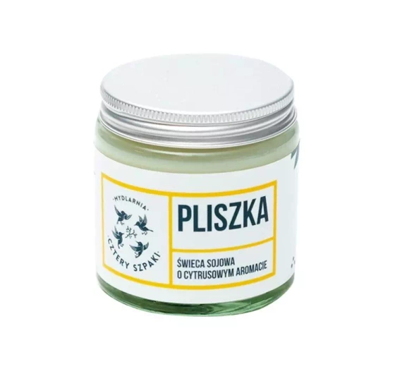 Mydlarnia Cztery Szpaki świeca sojowa o cytrusowym aromacie Pliszka 100g