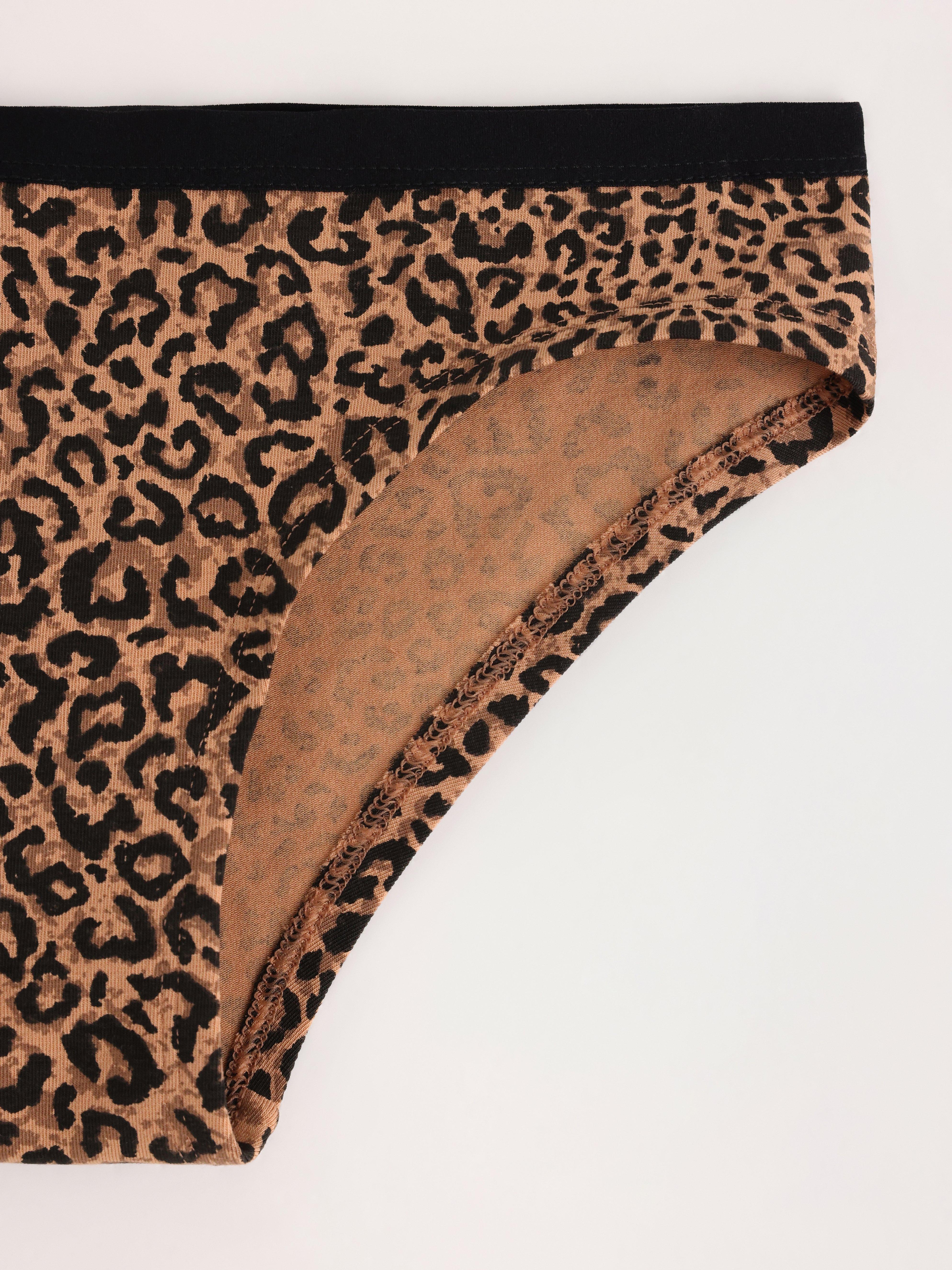 Bikinitruse med lav midje Mørk beige